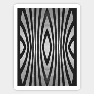 Black Shadow Lines  - by Avril Thomas Sticker